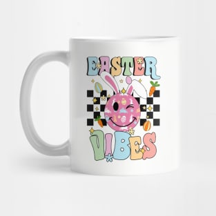 Easter Vibes Smiles Happy Face Bunny Happy Easter Mug